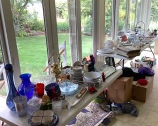 Collectibles and depression glass