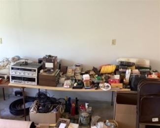 Tools,  I gave Marantz receiver and Heath kit receiver, short wave receiver, hardware