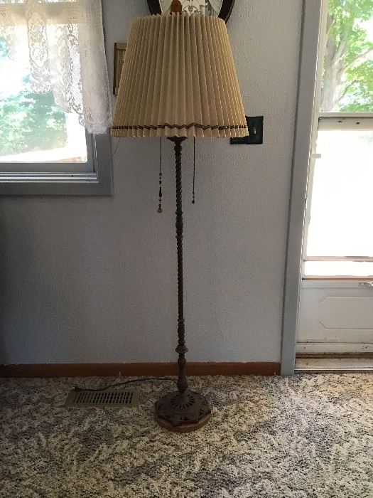 Vintage Cast Iron Floor Lamp