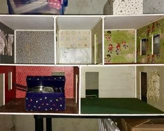 Hand made double doll house