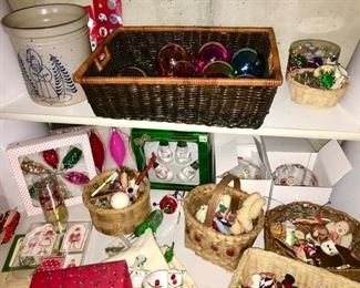 Christmas decor/ornaments, some items SOLD