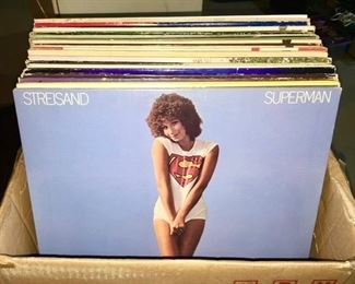 Vintage records, Barbara Streisand, The Letterman, Neil Diamond, Supremes, etc.