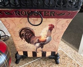 Rooster Trash Can $7.00