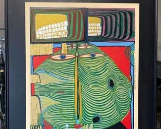 Signed Friedensreich Hundertwasser Gallery Poster 1