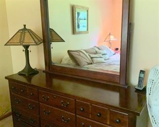 Dresser with mirror