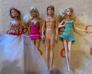 Entourage of Barbies and friends