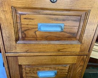 Wood file cabinet