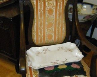 rocker with a large meat platter if you dig around you can find a dozen or more meat platters at this sale  