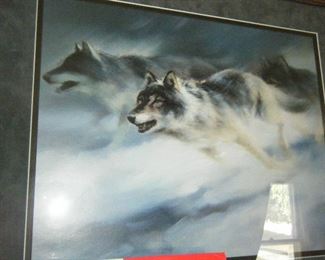 Wildlife prints in fine matted frames  