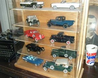 Antique typewriter people seem to like them. The cars and trucks have the original boxes.