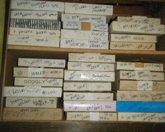 Collector plates by the cupboard full 