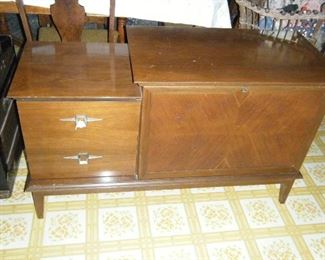 Unusual cedar chest  with two drawers 
