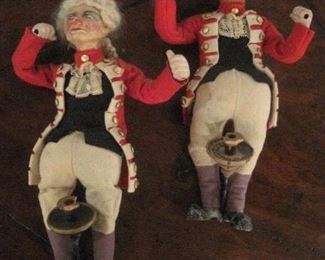 Rare antique Royal Footman Dolls. 