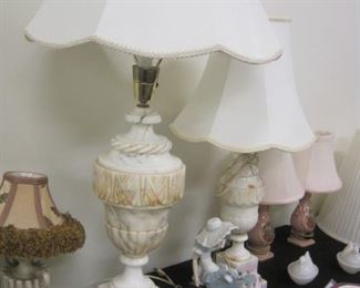Alabaster Lamps.
