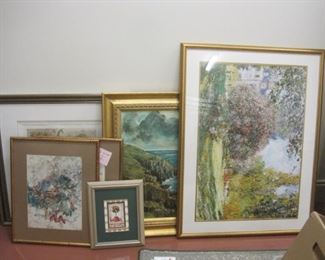 Dozens of fine and decorative art pieces.