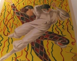 Large reproduction posters.