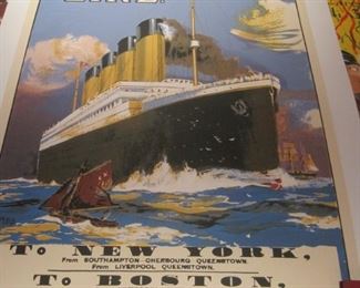 Large reproduction posters.