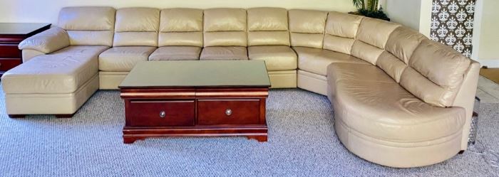 5-PC Leather Sectional $2,000.00 5 ft x 14 ft x 10 ft