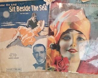 vintage sheet music