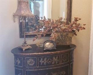 Mirror, Painted Cabinet