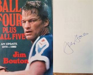 Jim Bouton autographed book