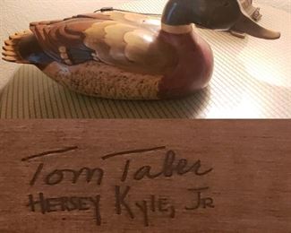 duck decoys, Tom Taber, Hersey Kyle, Jr.