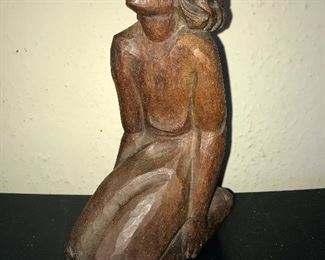 Untitled (description: kneeling woman) by W. S. Wood, 9.5".