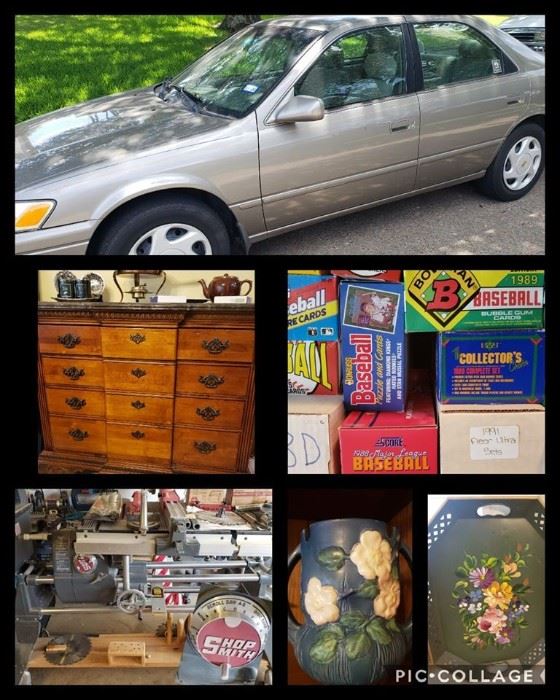 Huge Baseball Card Collection, goes to the highest bidder, winner picks up at noon on Saturday.

Massive tool collection

Full home!

Toyota Camry LE V6, $2400 106K