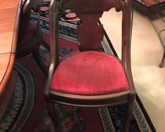 6 Reproduction Victorian dinning Chairs.  Made By: American Furniture Galleries in Birmingham, AL