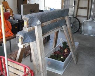 Saw horses come with large "topper"....