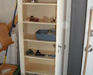 Solid wood garage cabinet