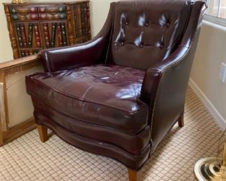 leather arm chair