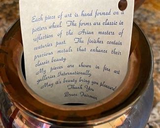 Bruce Fairman pottery