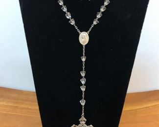 Sterling and Crystal rosary