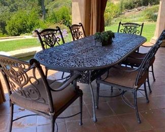 Patio dining set, Hanamint, 6 Chairs