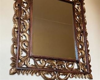 Carved Giltwood Mirror, "Cameroon" by Embellishments