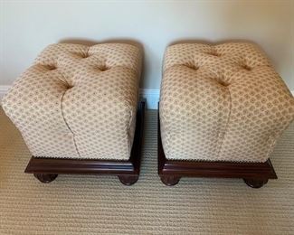 Pair of Cube Ottomans