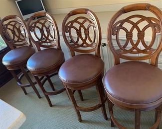 Set of 4 Swivel Barstools--SOLD