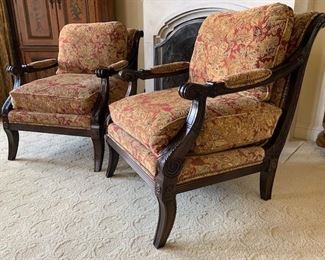 Pair of lounge chairs, Hancock & Moore