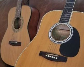 2 vintage  legacy acoustic guitars