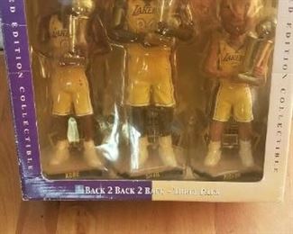 2002 Forever collectibles back.to back bobbleheads  championship Shaq Coby Fisher Never opened