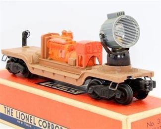 Lionel Train 3520 Operating Searchlight Car in Original Box