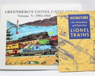 Lionel Train Books:  1948 © Instructions For Assembling and Operating Lionel Trains and Greenberg's Lionel Catalogues Vol V: 1955-1960