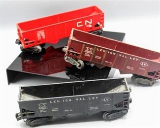 Lionel Train O Scale Vintage LEIGH VALLEY HOPPER (2) 6456 AND Canadian National 9013