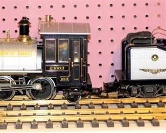 REA Aristo-Craft 21003 Locomotive with Tender Railway Set - B&O Blue - G Scale