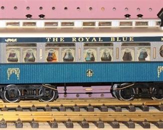 REA Aristo-Craft The Royal Blue B&O Passenger Coach Car Train with Passengers!  G Scale