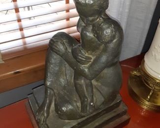 Mother and child sculpture by Morley