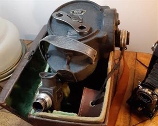 Antique Bell and Howell turret 16 mm movie camera