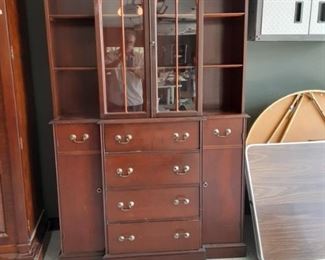 Curio cabinet / server / bookshelf $50