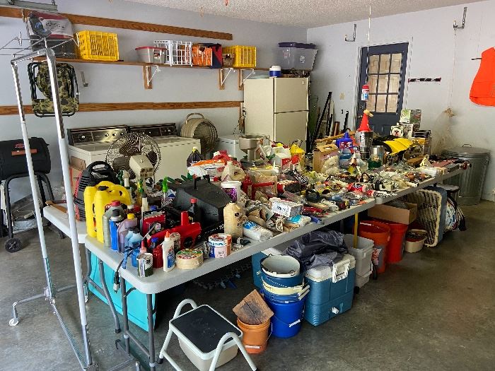 Photos don't do justice to the volume of goodies in this garage.